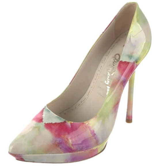 Alice + Olivia Shoes - ALICE + Olivia Floral Graphic Print High Heel Shoes